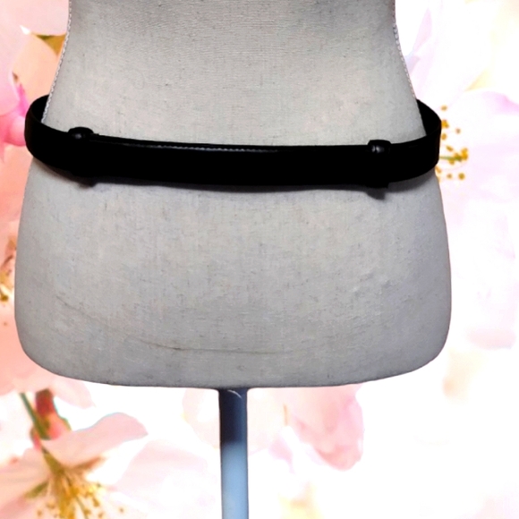 Adjustable Black & Silver Loop Hook Belt Size M/L - Picture 4 of 10